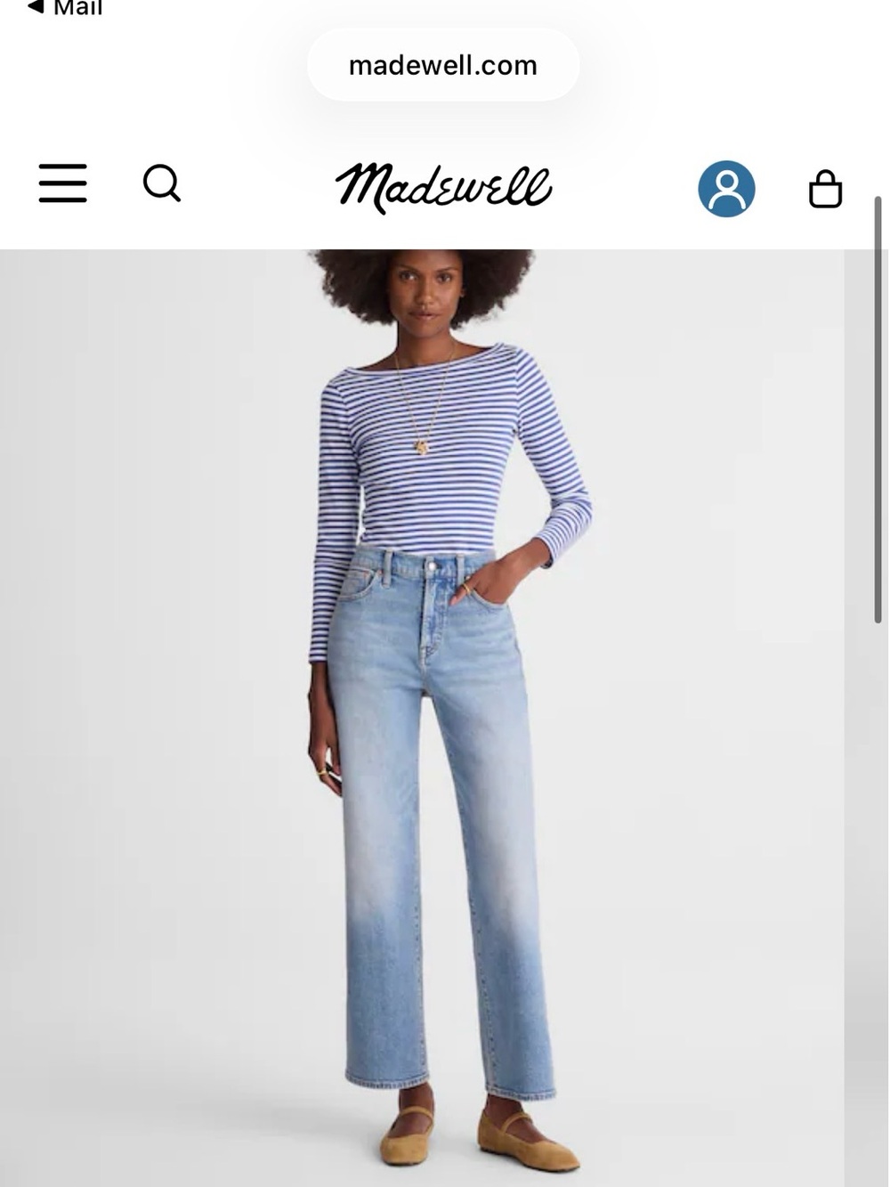 Madewell The Short Perfect Vintage Wide Leg Crop Jean SIZE 26SHORT